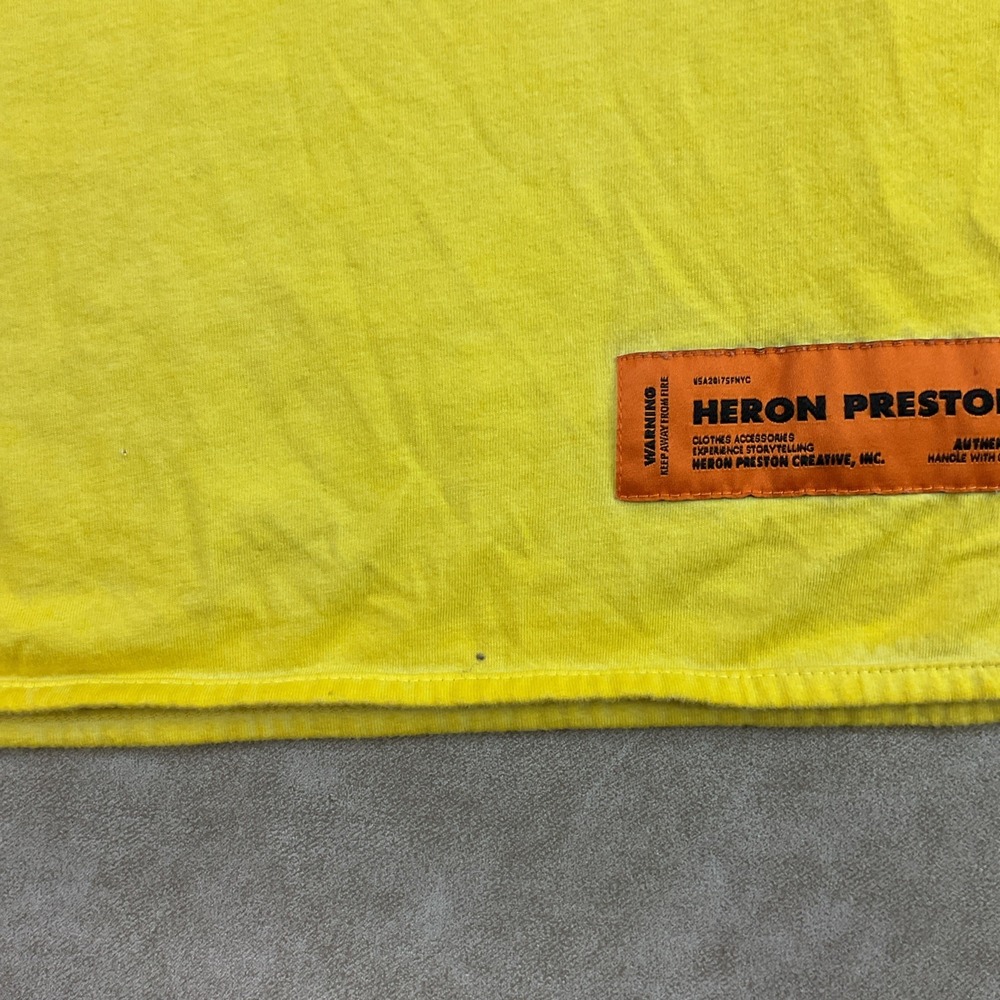 Heron Preston Holy Spirit NYC T-Shirt Men Sz M Short Sleeve Graphic Tee Black - Picture 12 of 15